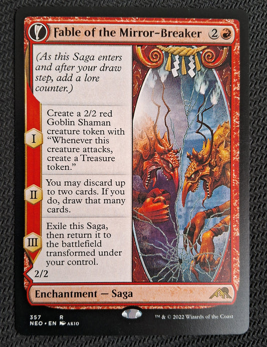 Fable of the Mirror-Breaker - Kamigawa: Neon Dynasty #357 - No Foil