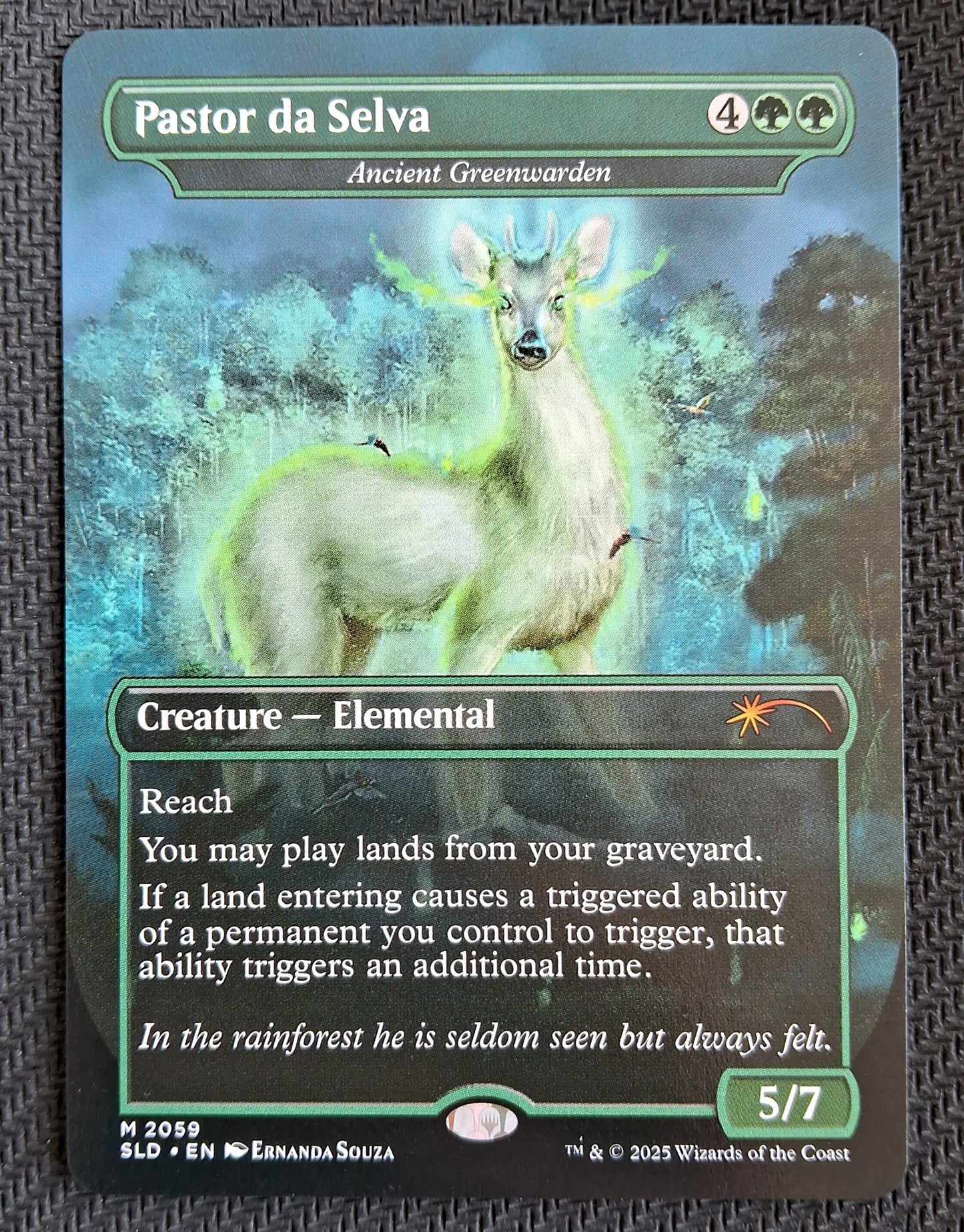 Ancient Greenwarden (Pastor da Selva) - Secret Lair #2059 - No Foil
