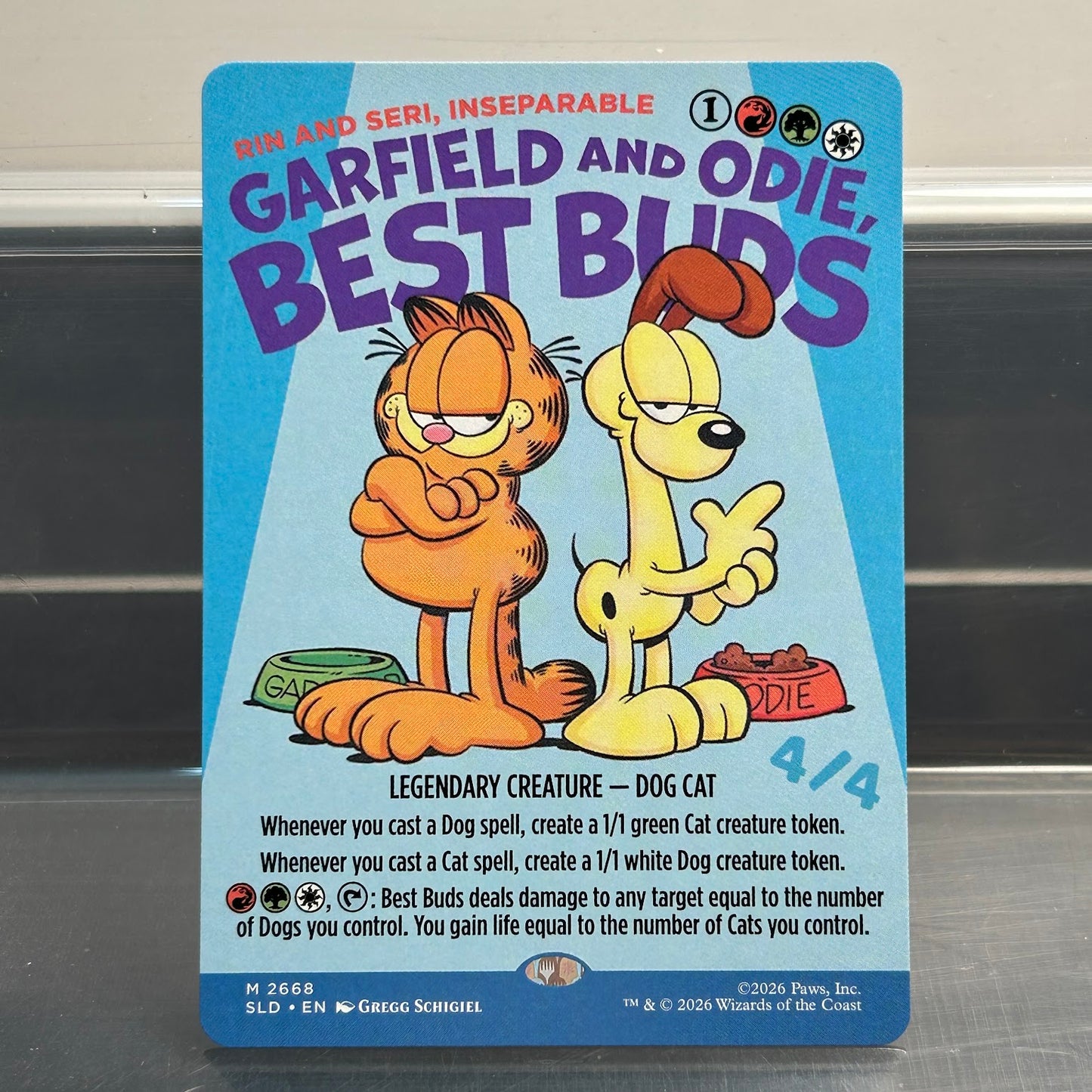 Rin and Seri, Inseparable (Garfield and Odie, Best Buds) - Secret Lair #2668 - No Foil