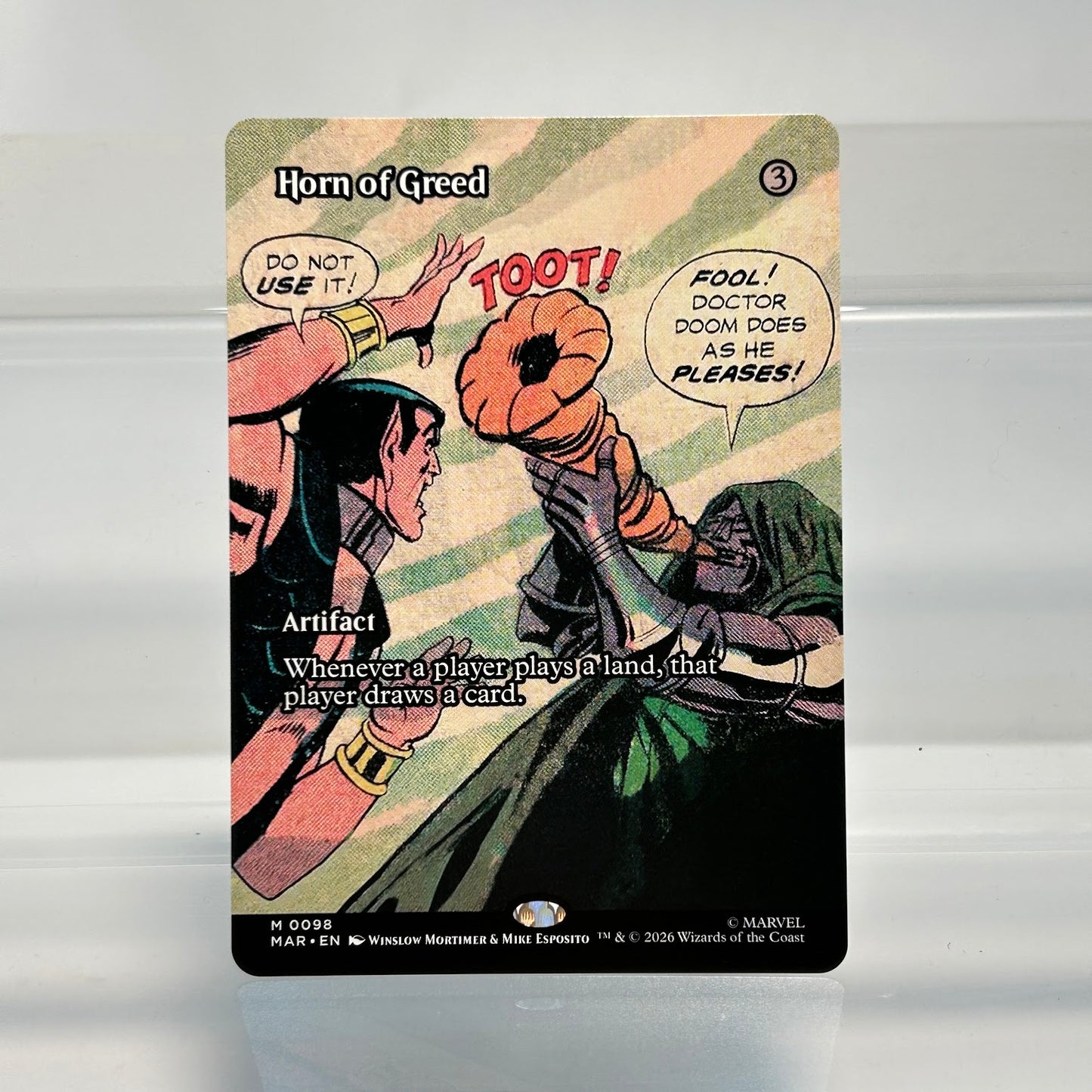 Horn of Greed - Marvel Universe #98 - No Foil