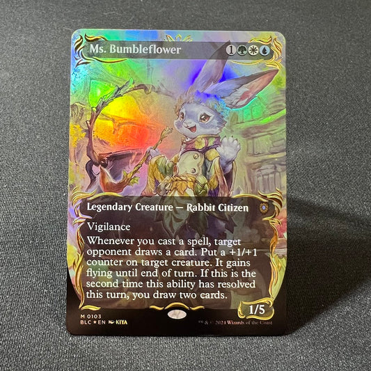 Ms. Bumbleflower - Bloomburrow #103 - Raised Foil