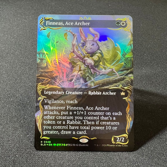 Finneas, Ace Archer - Bloomburrow #348 - Raised Foil