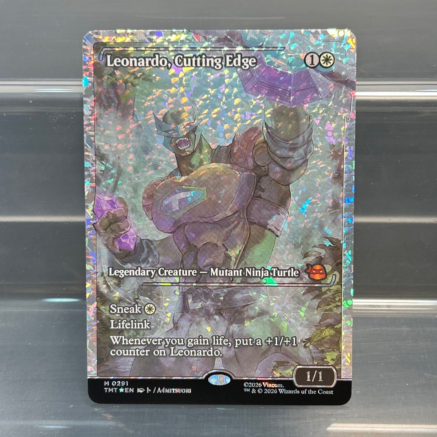 Leonardo, Cutting Edge - Teenage Mutant Ninja Turtles #291 - Fractured Foil