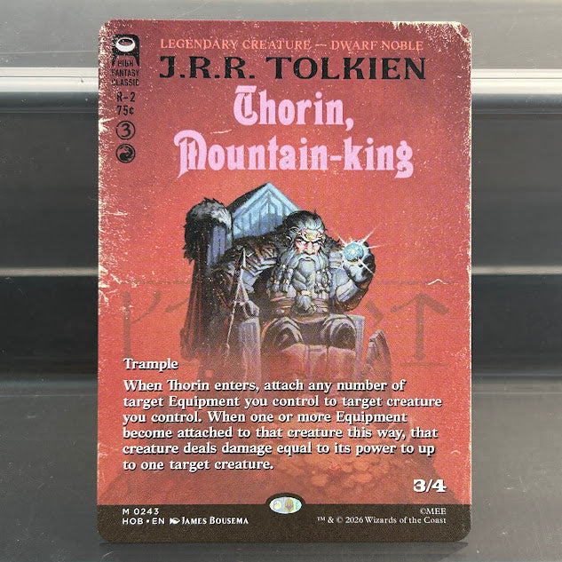 Thorin, Mountain-king - The Hobbit #243 - No Foil