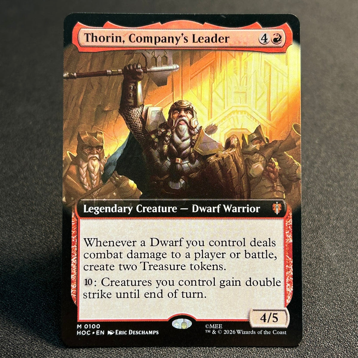 Thorin, Company's Leader - The Hobbit Commander #100 - No Foil