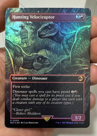 Hunting Velociraptor - Jurassic World - Foil