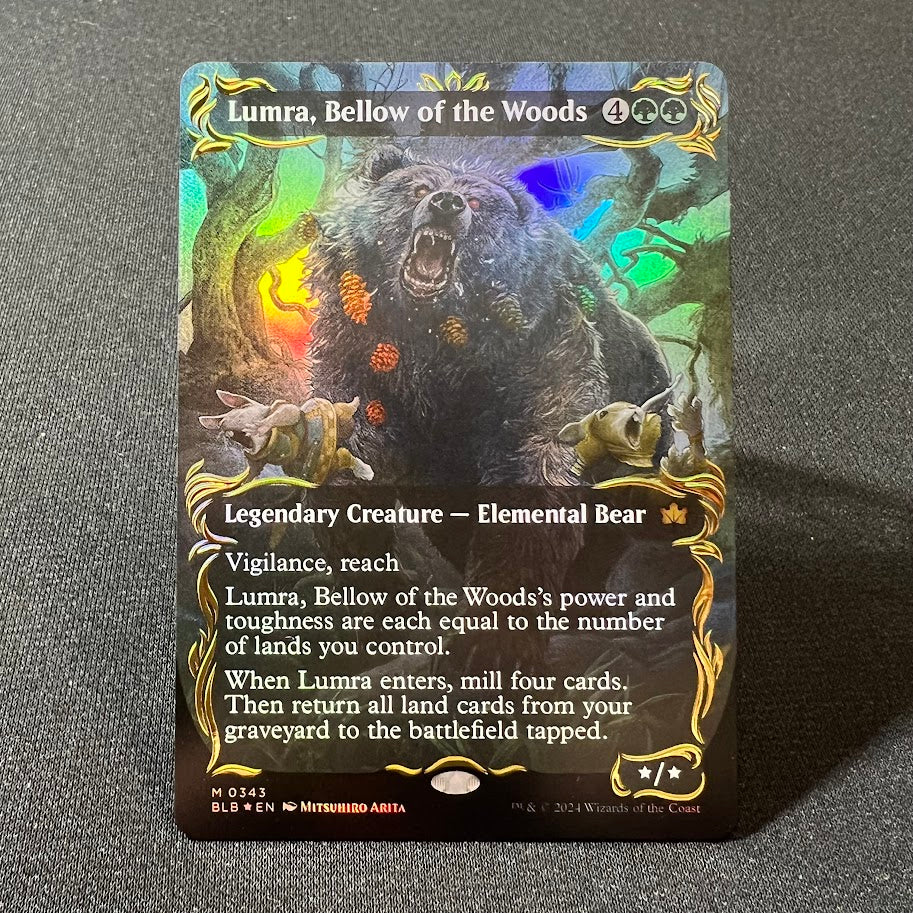 Lumra, Bellow of the Woods - Bloomburrow #343 - Raised Foil