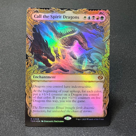 Call the Spirit Dragons - Tarkir: Dragonstorm #309 - Foil