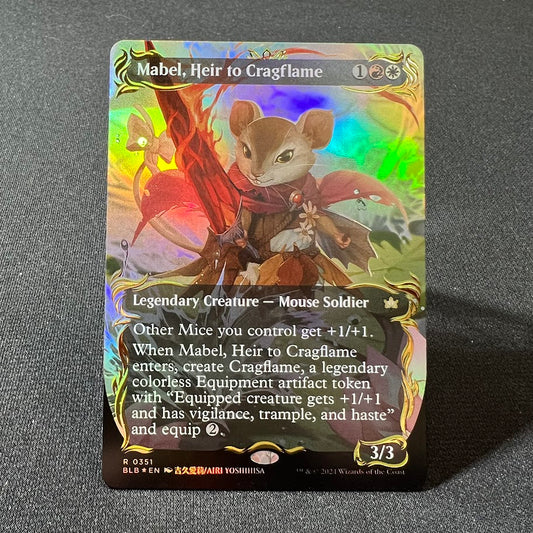 Mabel, Heir to Cragflame - Bloomburrow #351 - Raised Foil