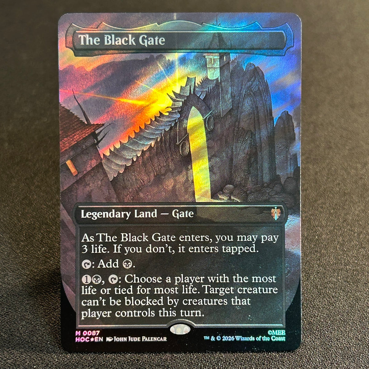 The Black Gate - The Hobbit Commander #87 - Surge Foil