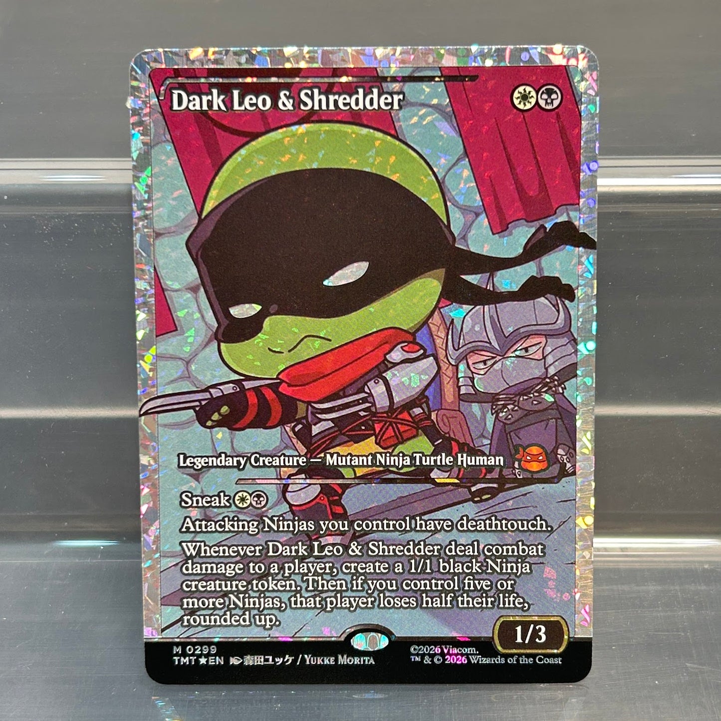 Dark Leo & Shredder - Teenage Mutant Ninja Turtles #299 - Fractured Foil