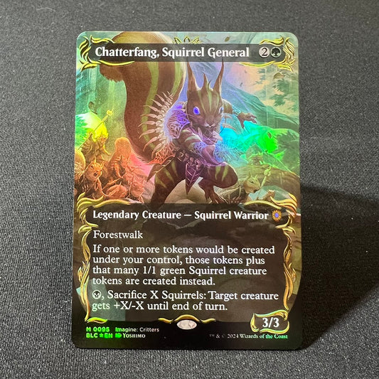 Chatterfang, Squirrel General - Bloomburrow #95 - Raised Foil
