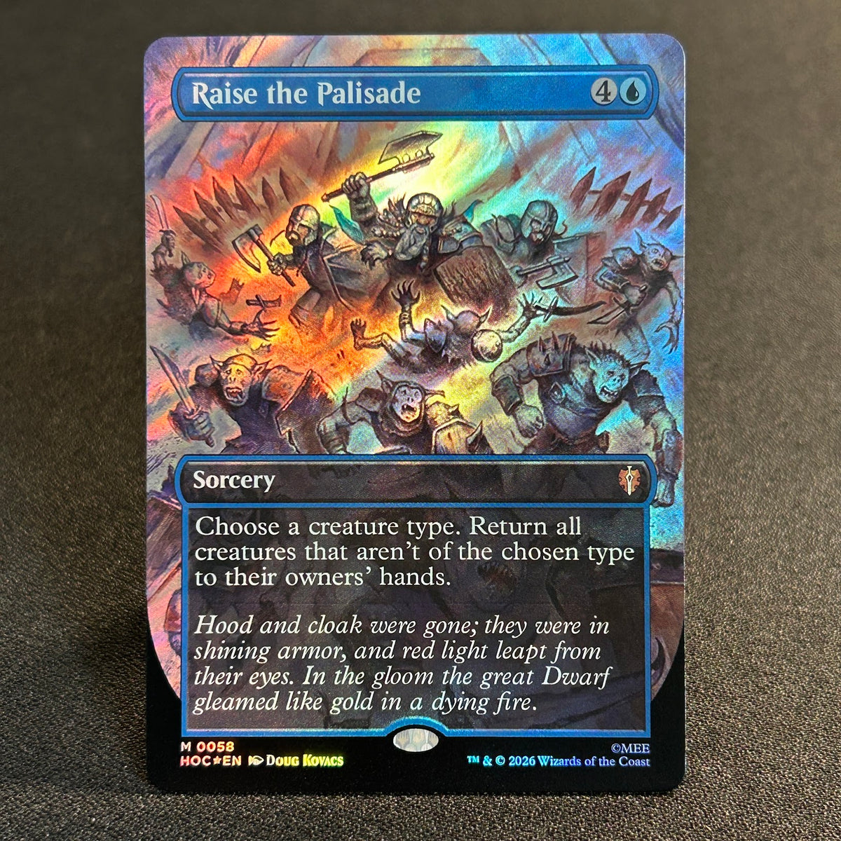 Raise the Palisade - The Hobbit Commander #58 - Surge Foil