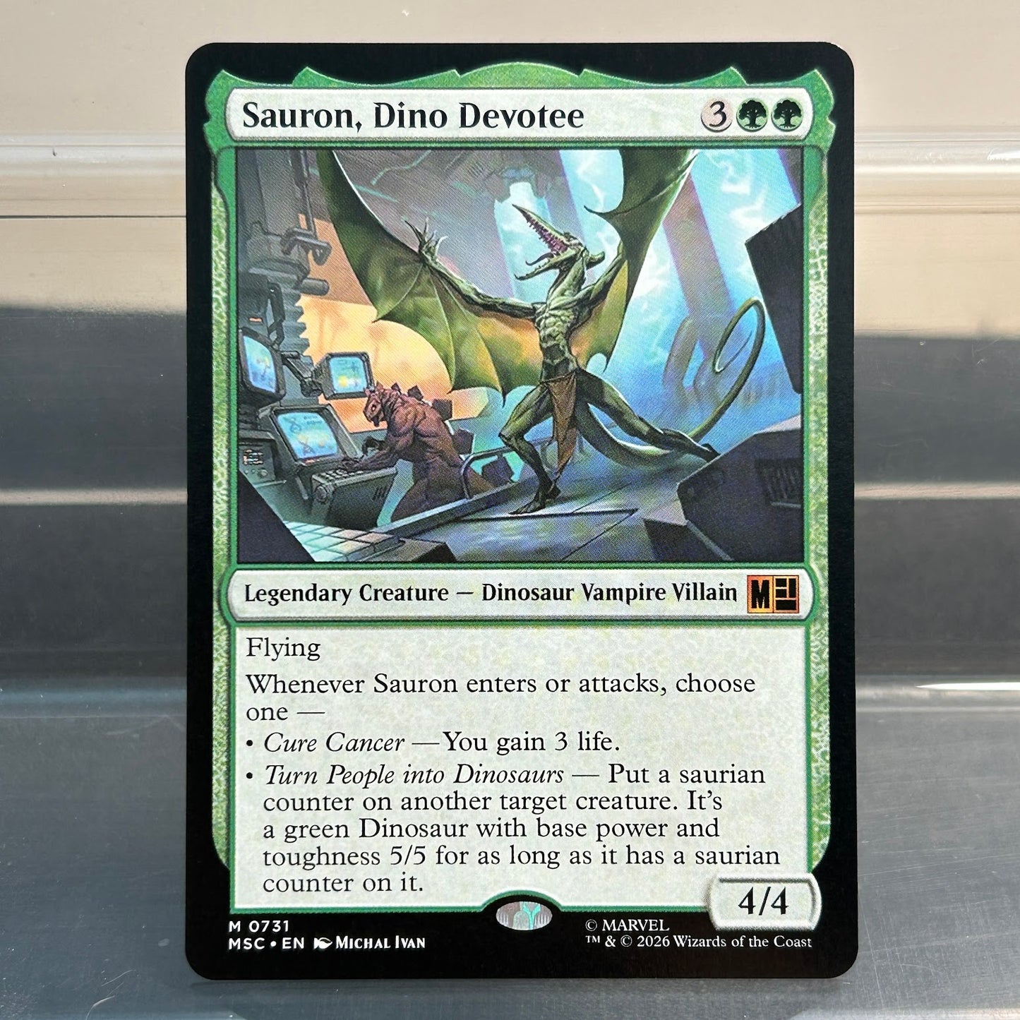 Sauron, Dino Devotee - Marvel Super Heroes Commander #731 - No Foil