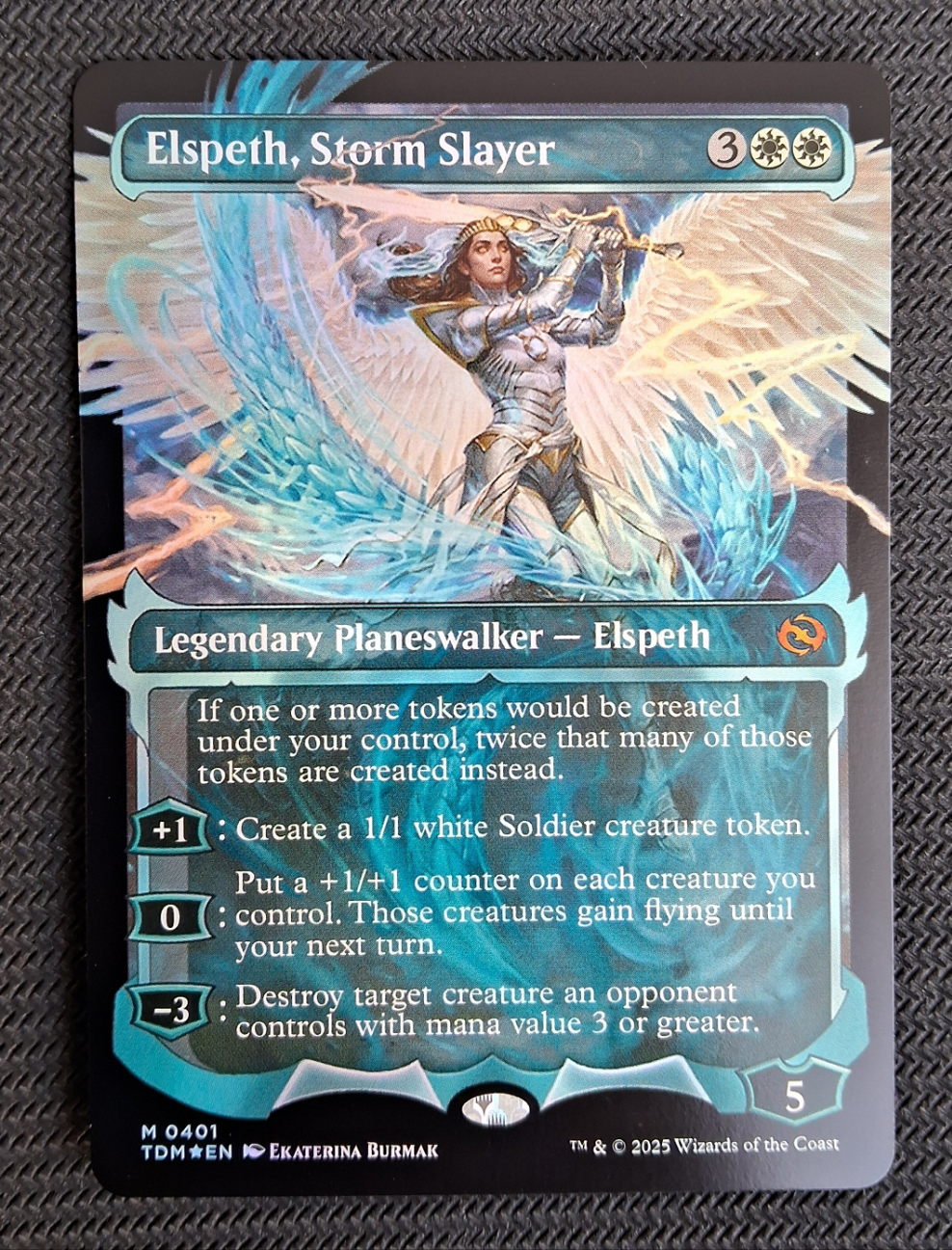 Elspeth, Storm Slayer - Tarkir: Dragonstorm #401 - Foil