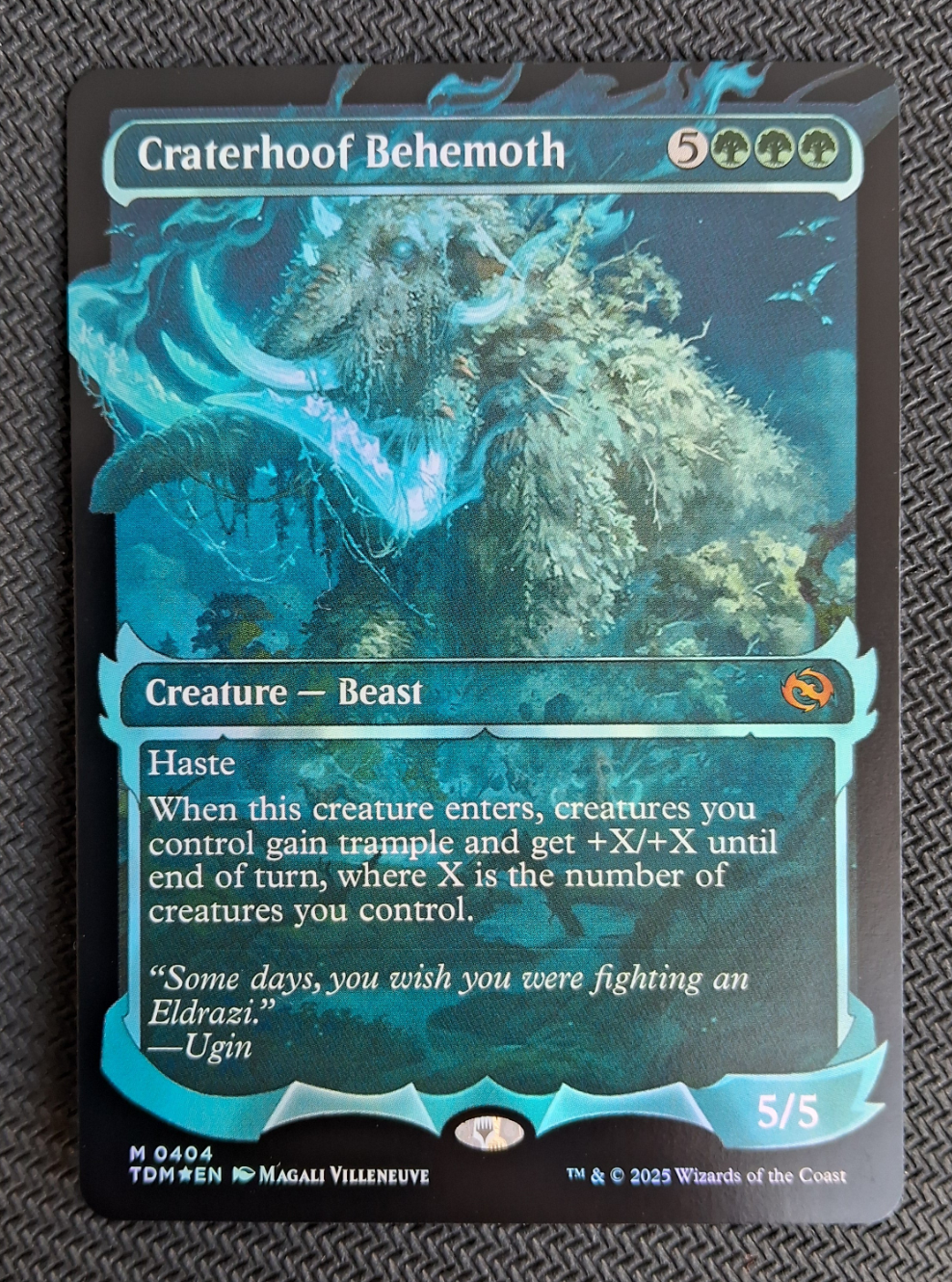 Craterhoof Behemoth - Tarkir: Dragonstorm #404 - Foil