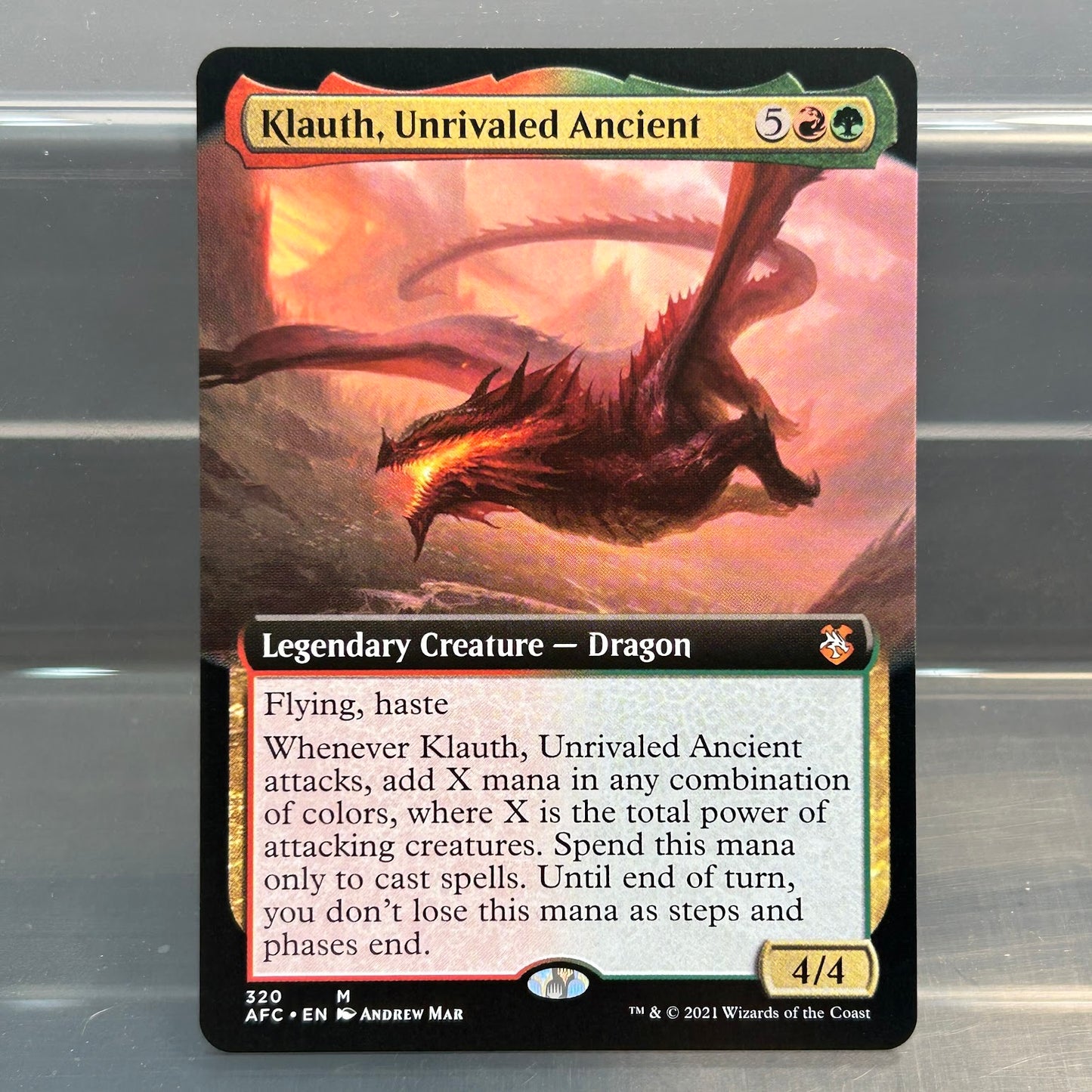 Klauth, Unrivaled Ancient - Adventures in the Forgotten Realms Commander #320 - No Foil