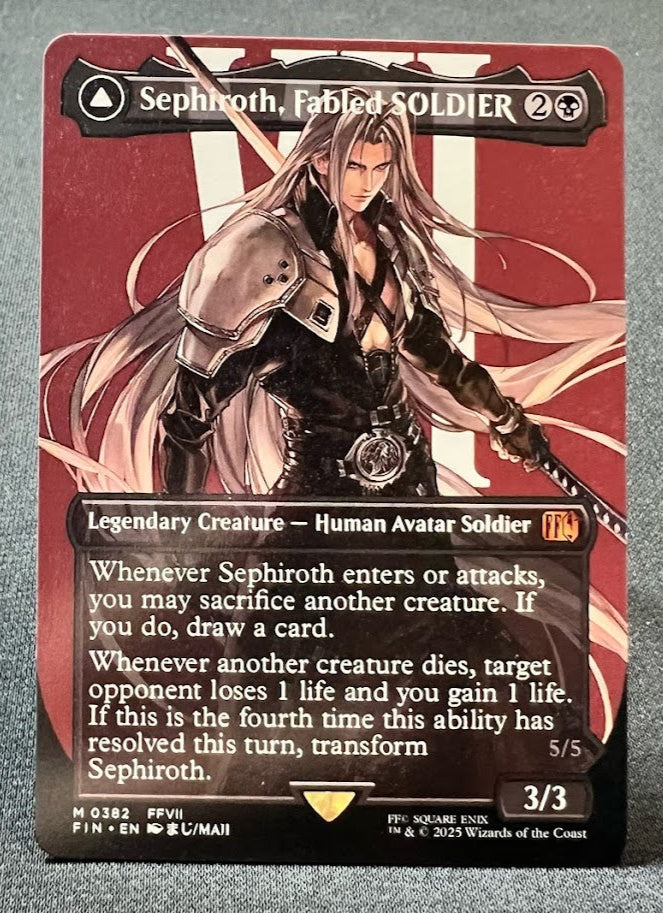 Sephiroth, Fabled SOLDIER // Sephiroth, One-Winged Angel - Final Fantasy #382 - No Foil