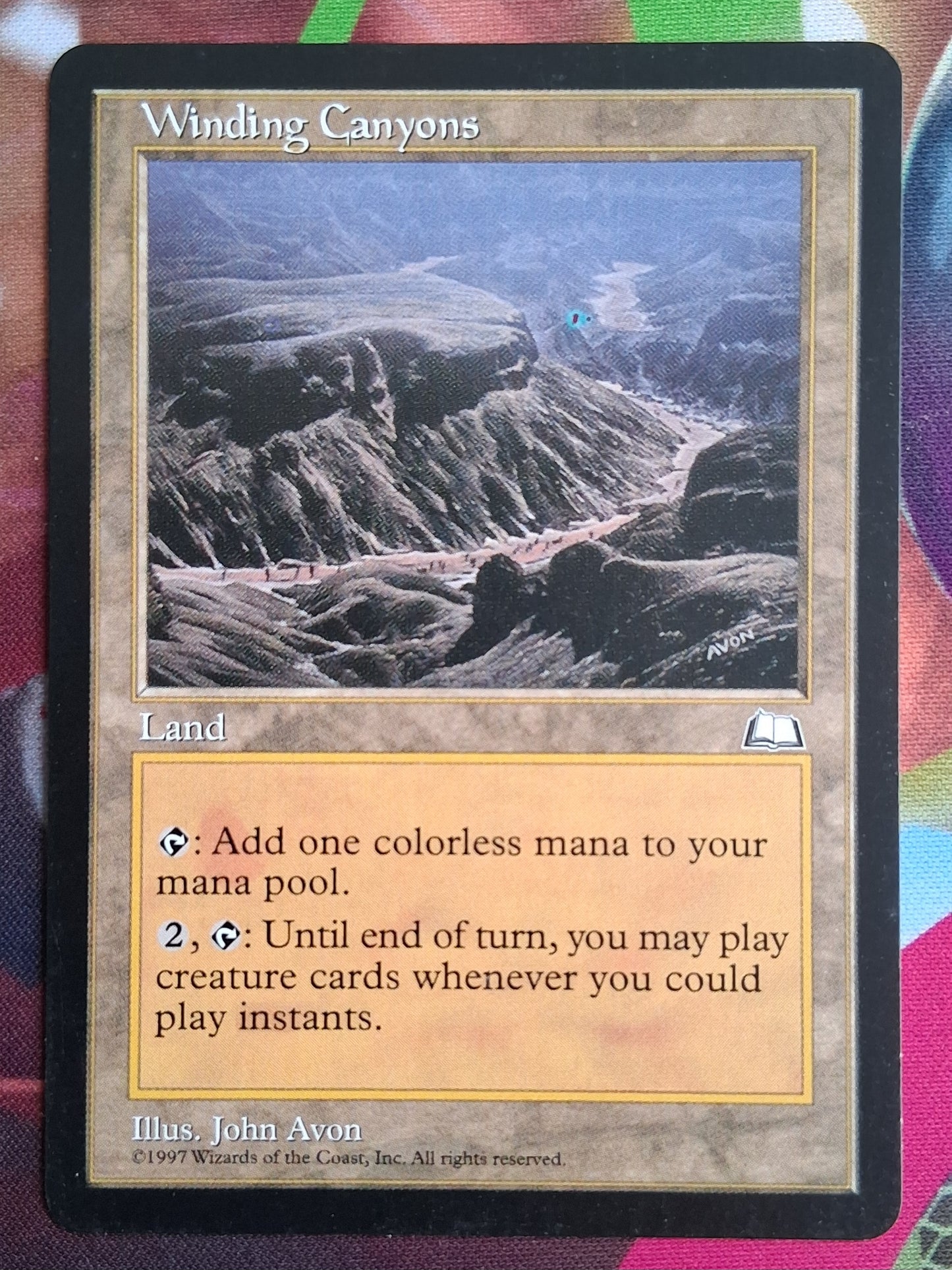 Winding Canyons - Weatherlight #167 - No Foil