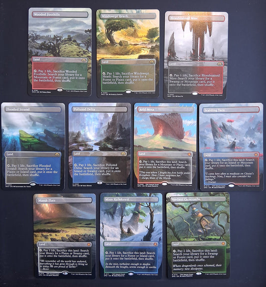 Pack 10 Fetch Lands - Tarkir Special Guests & Modern Horizons 3 - No Foil