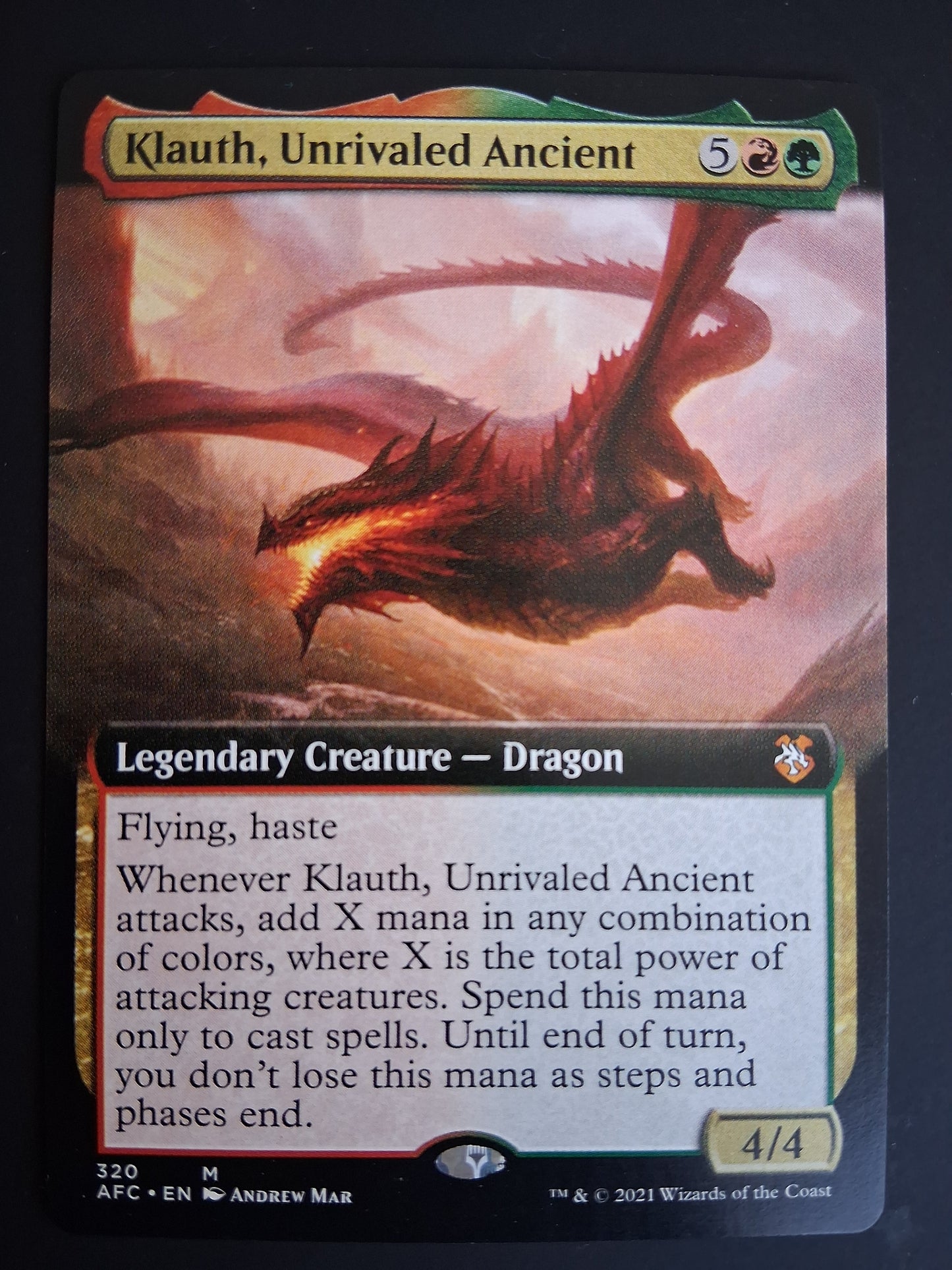 Klauth, Unrivaled Ancient - Adventures in the Forgotten Realms Commander #320 - No Foil