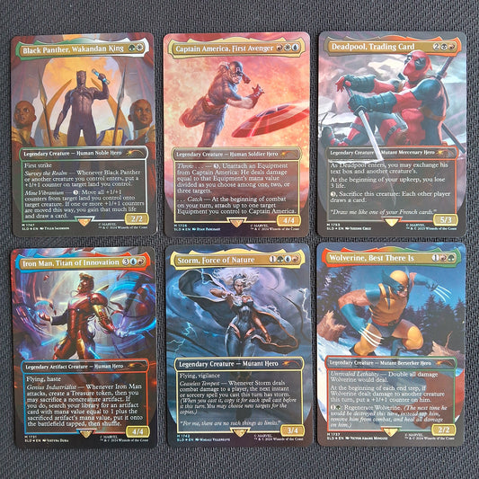 Pack 6 Marvel Superheroes - Secret Lair - Foil