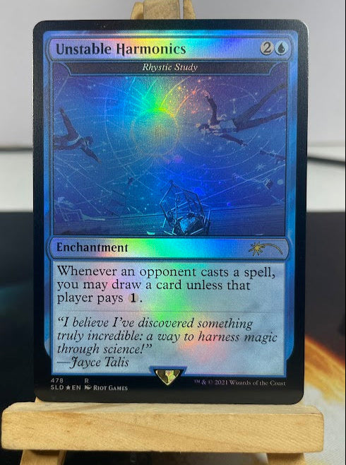 Rhystic Study (Unstable Harmonics) - Secret Lair #478 - Foil