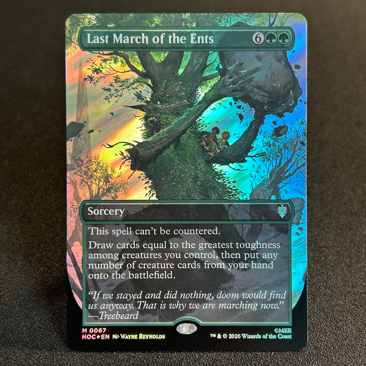 Last March of the Ents - The Hobbit Commander #67 - Surge Foil