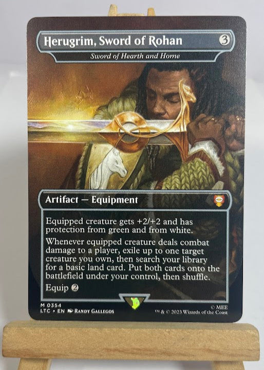Sword of Hearth and Home (Herugrim, Sword of Rohan) - The Lord of the Rings Commander #0354 - No Foil