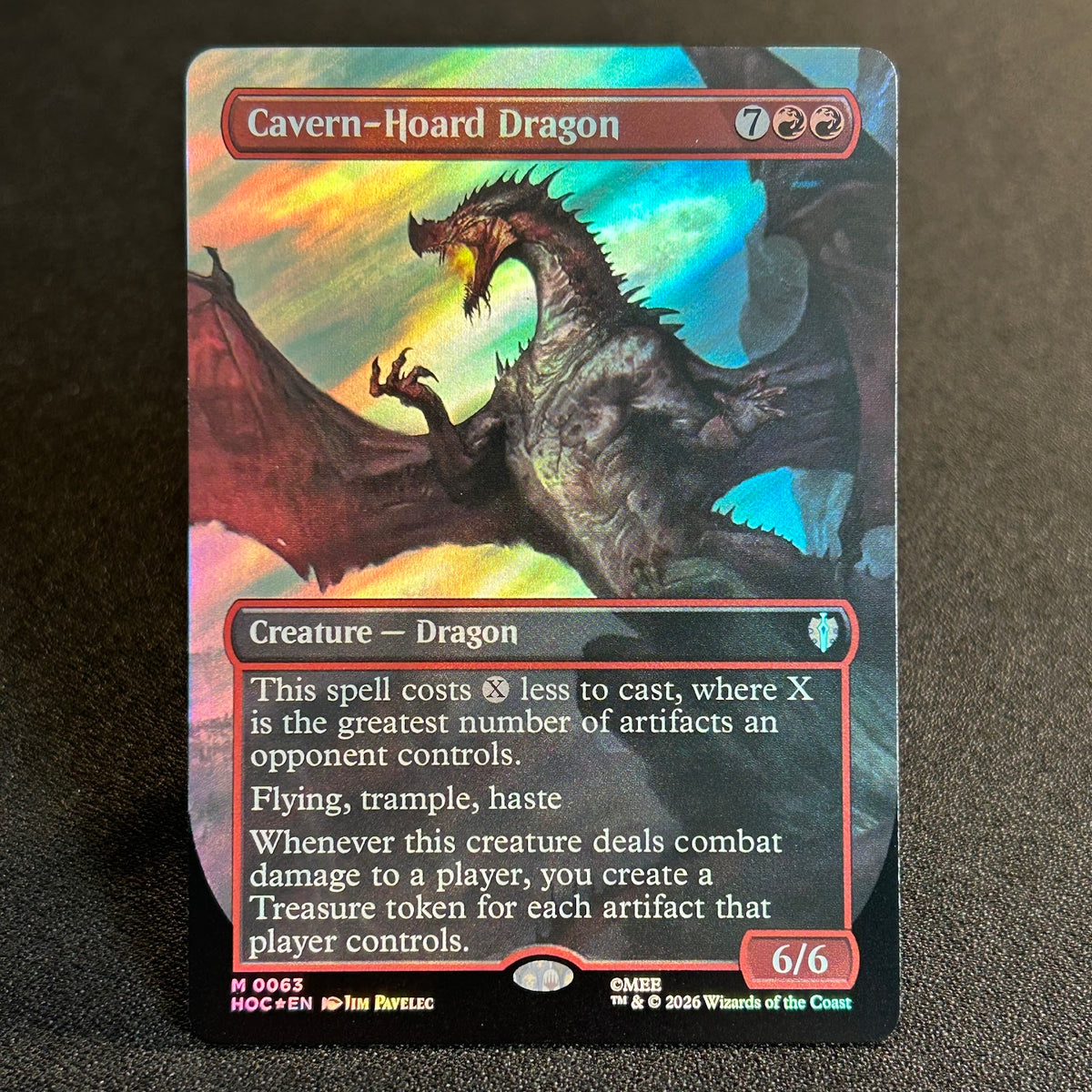 Cavern-Hoard Dragon - The Hobbit Commander #63 - Surge Foil