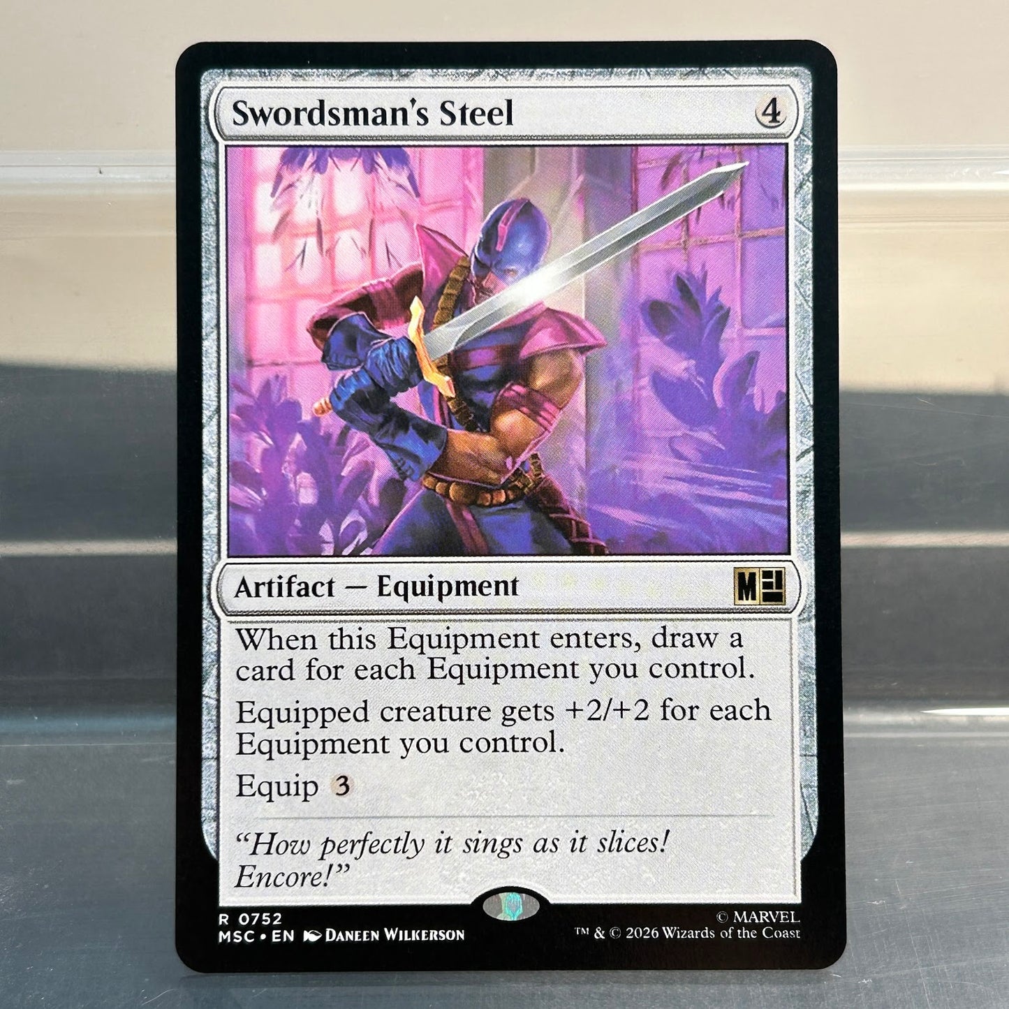 Swordsman's Steel - Marvel Super Heroes Commander #752 - No Foil