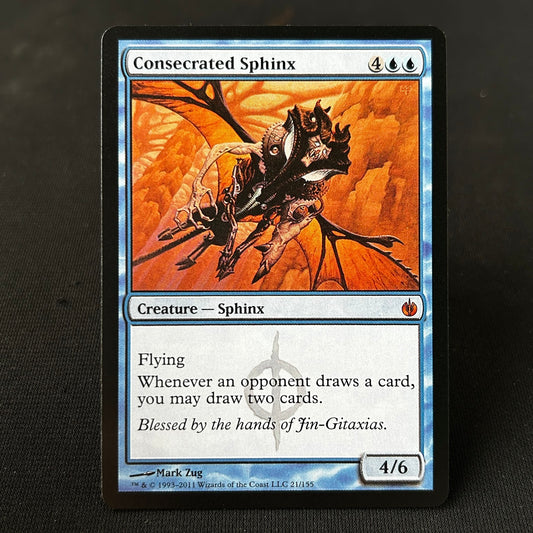 Consecrated Sphinx - Mirrodin Besieged #21 - No Foil