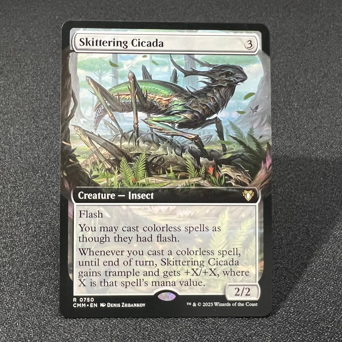 Skittering Cicada - Commander Masters #750 - No Foil