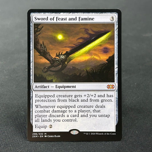 Sword of Feast and Famine - Double Masters #296 - No Foil