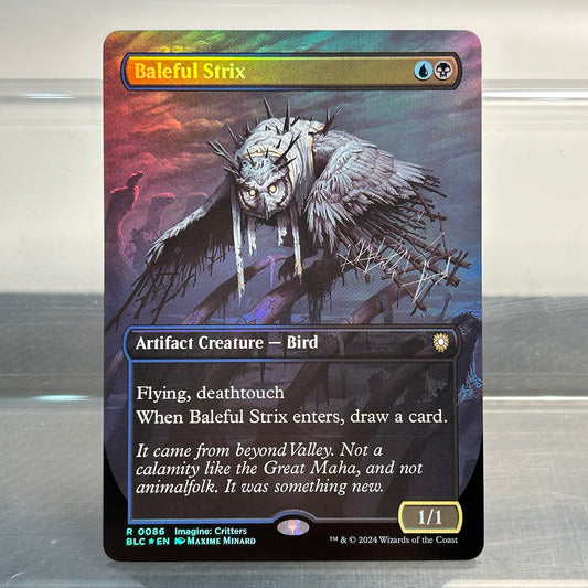 Baleful Strix - Bloomburrow Commander #86 - Foil