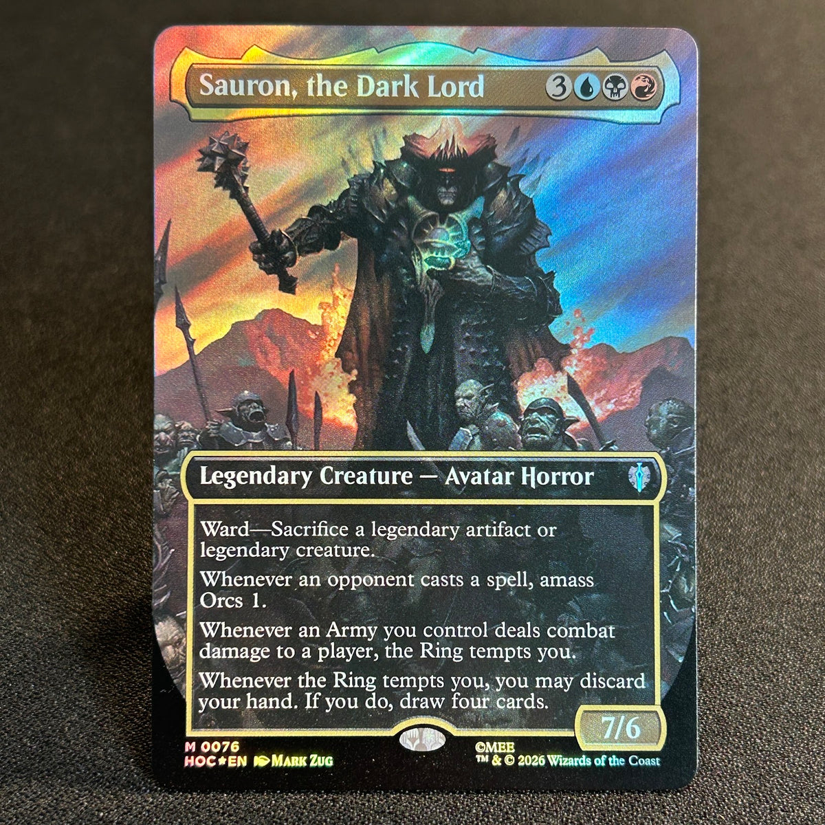 Sauron, the Dark Lord - The Hobbit Commander #76 - Surge Foil