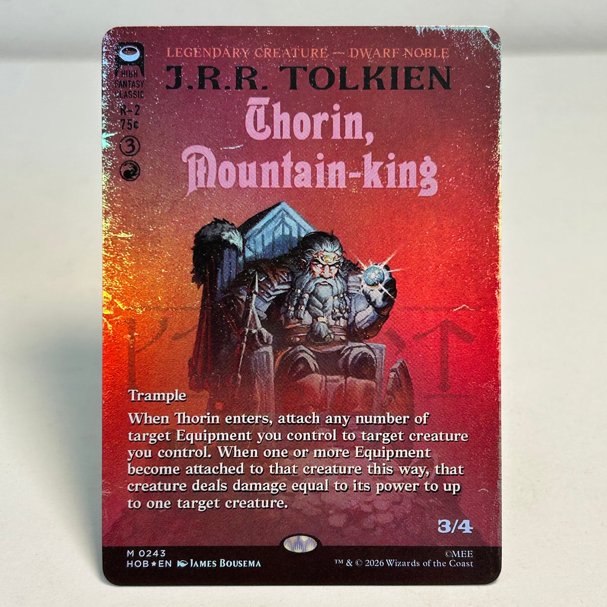Thorin, Mountain-king - The Hobbit #243 - Foil