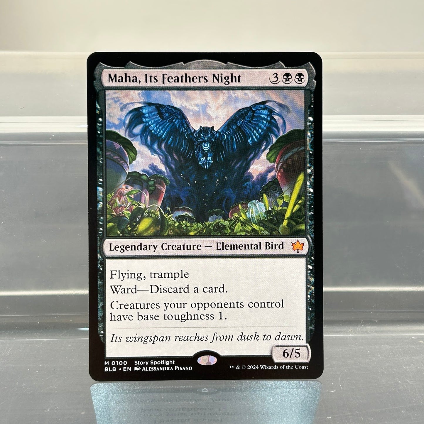 Maha, Its Feathers Night - Bloomburrow #100 - No Foil