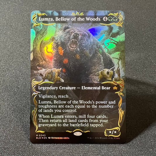Lumra, Bellow of the Woods - Bloomburrow #343 - Raised Foil
