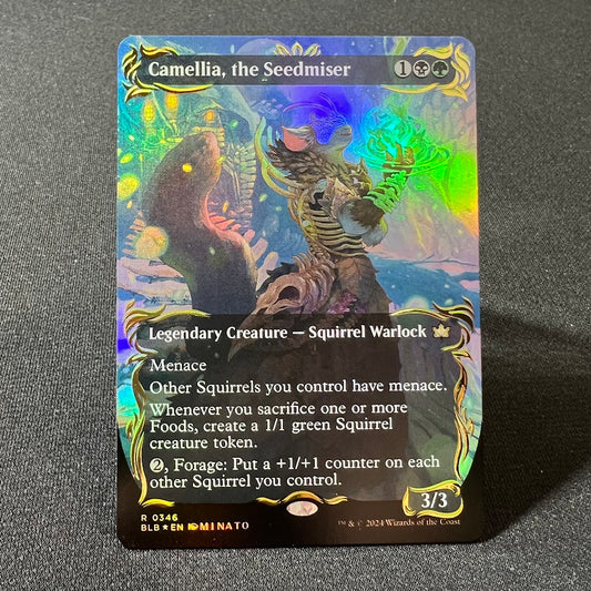Camellia, the Seedmiser - Bloomburrow #346 - Raised Foil