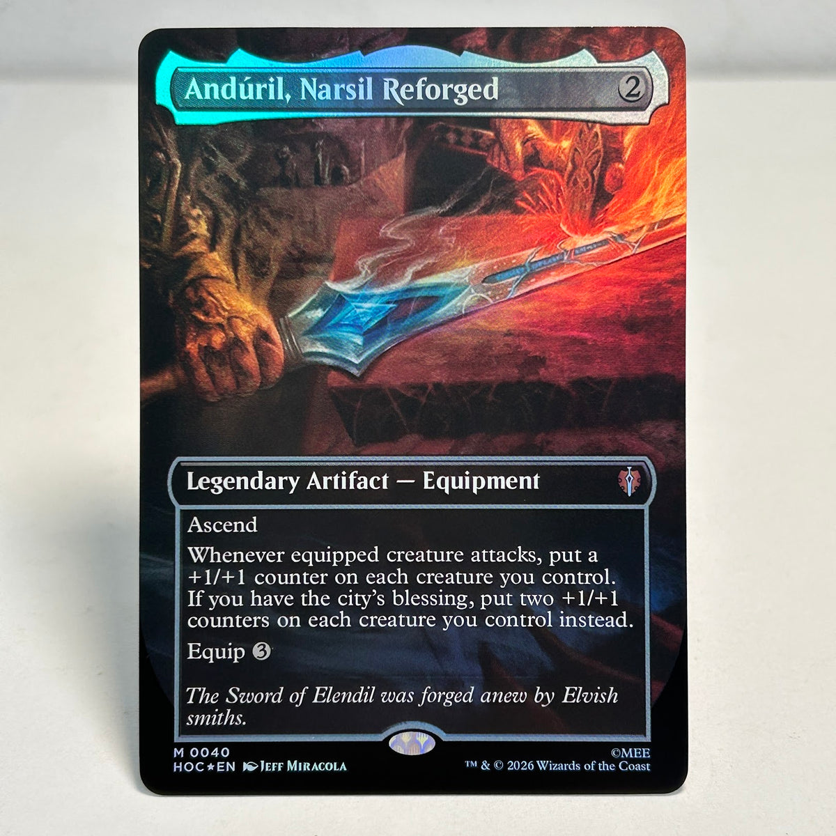 Andúril, Narsil Reforged - The Hobbit Commander #40 - Foil