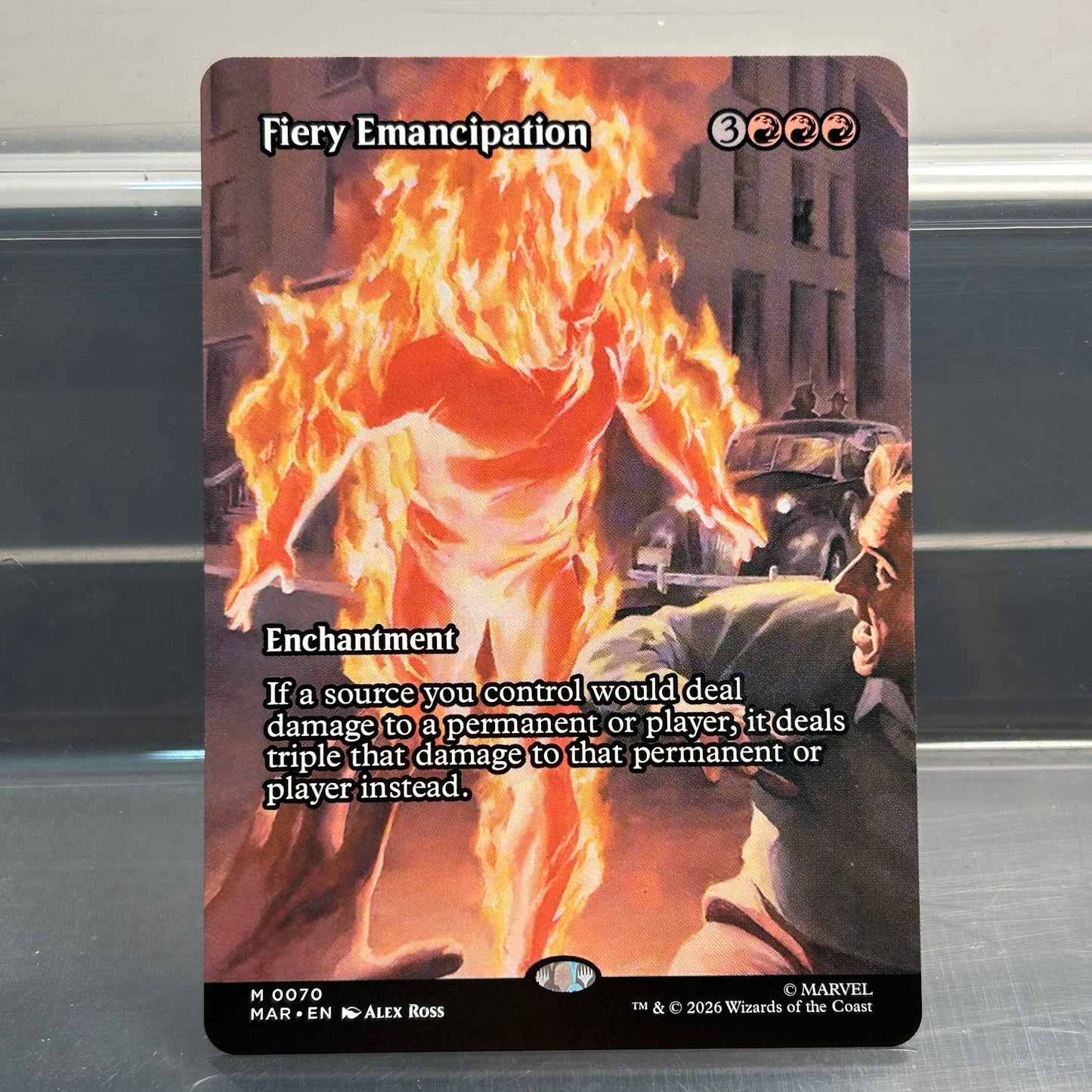 Fiery Emancipation - Marvel Universe #70 - No Foil