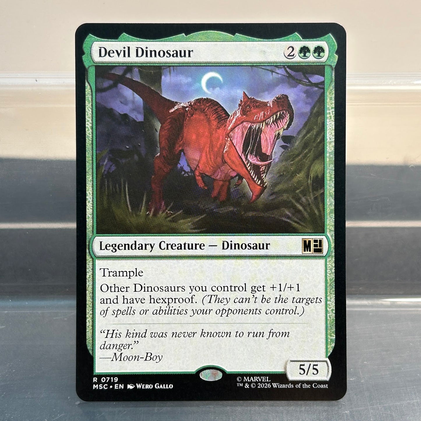 Devil Dinosaur - Marvel Super Heroes Commander #719 - No Foil