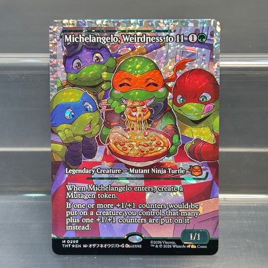 Michelangelo, Weirdness to 11 - Teenage Mutant Ninja Turtles #298 - Fractured Foil