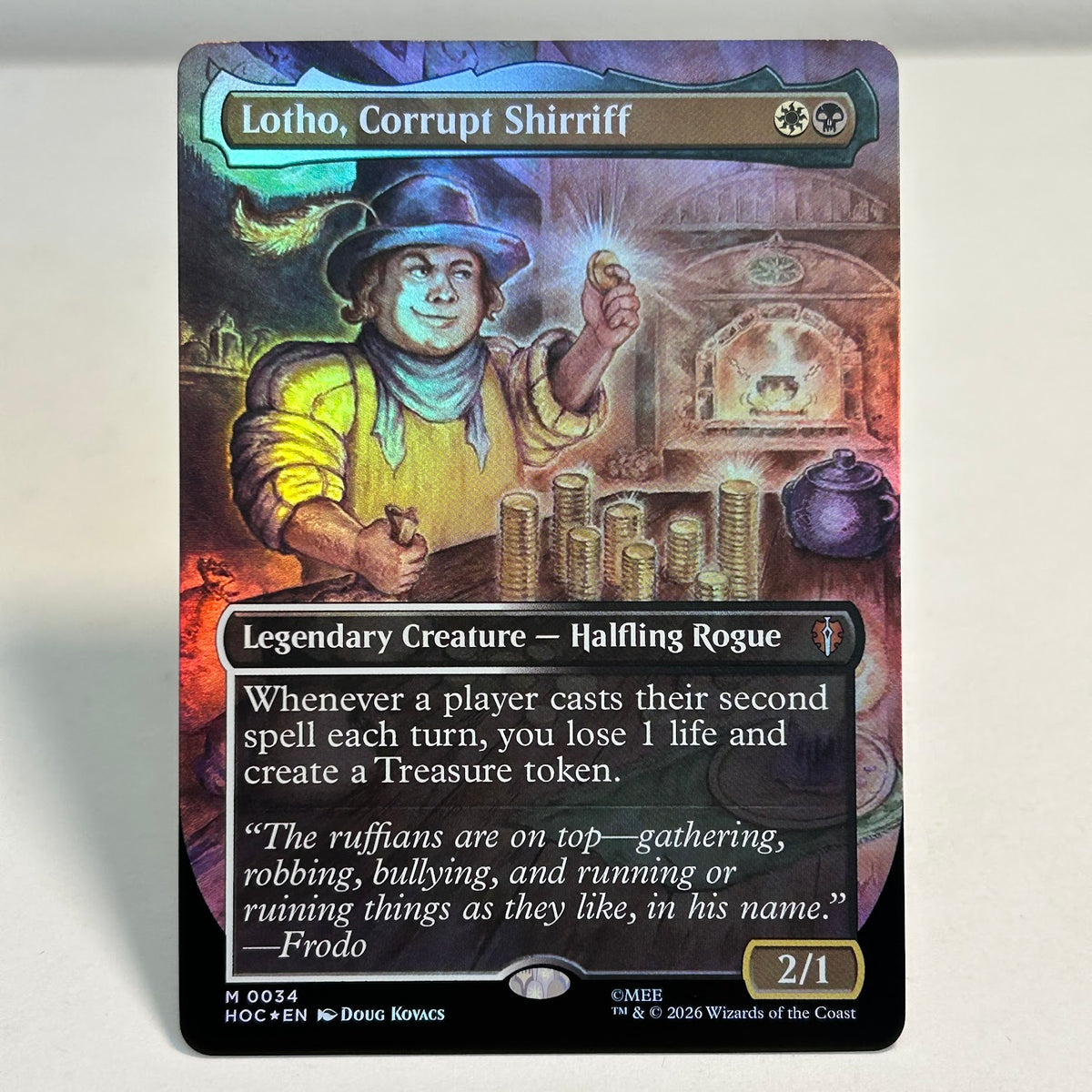Lotho, Corrupt Shirriff - The Hobbit Commander #34 - Foil