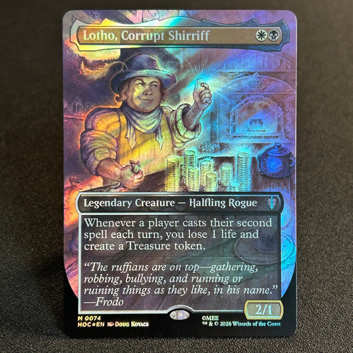 Lotho, Corrupt Shirriff - The Hobbit Commander #74 - Surge Foil