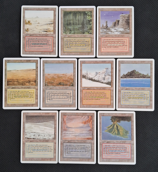 Pack 10 Dual Lands - Revised - No Foil