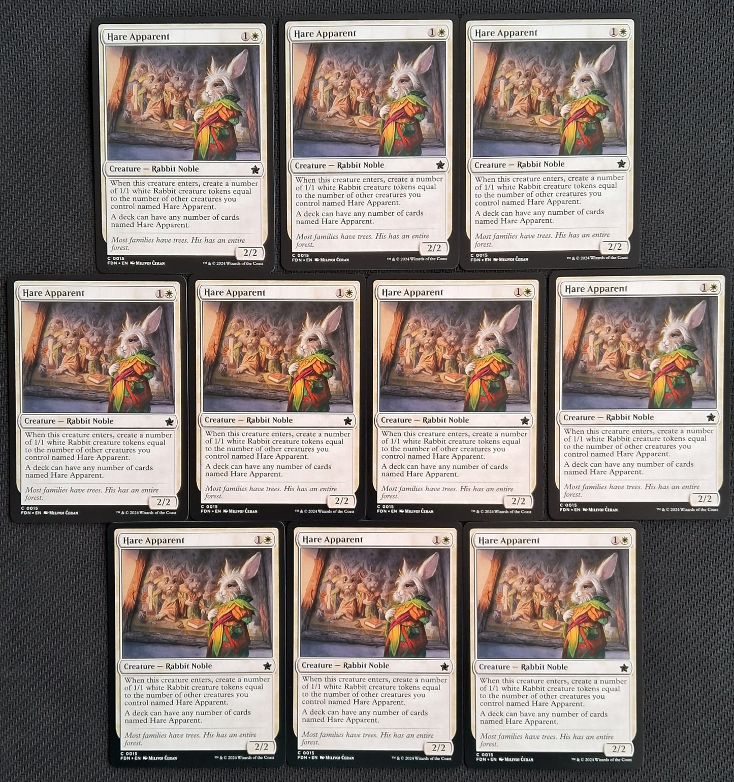 Pack 10 Hare Apparent - Foundations - No Foil