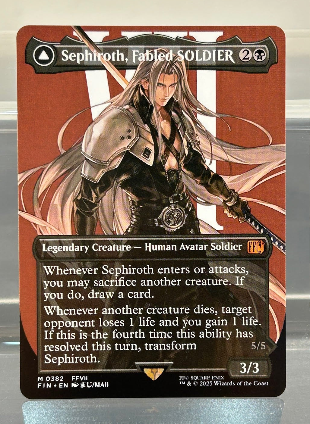 Sephiroth, Fabled SOLDIER // Sephiroth, One-Winged Angel - Final Fantasy #382 - No Foil