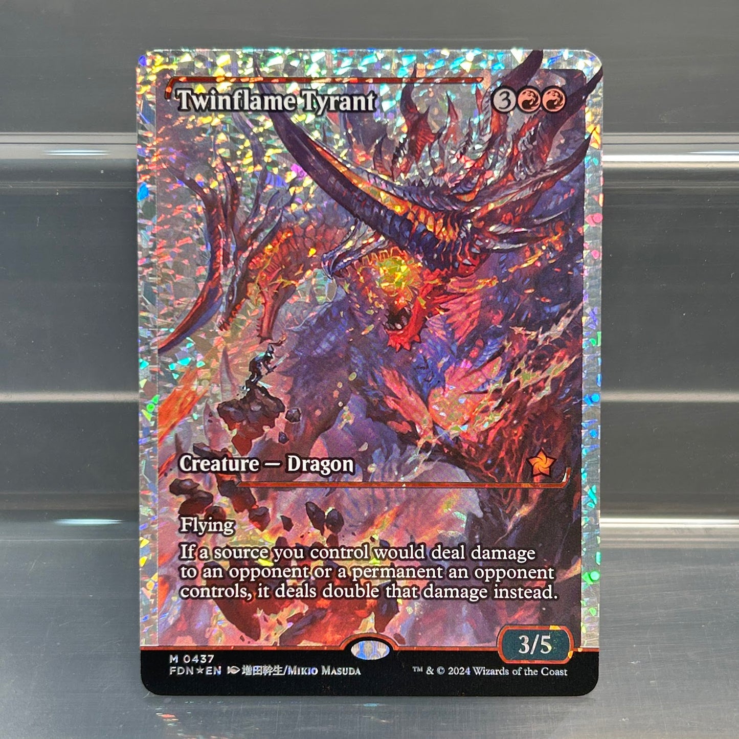 Twinflame Tyrant - Foundations #437 - Fractured Foil